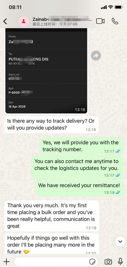 From balance payment to customs clearance in just 4 days! ⚡